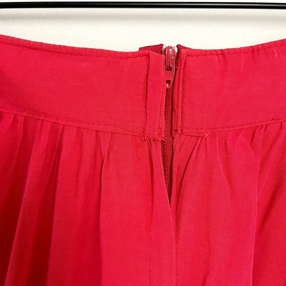 Vintage Handmade Prairie Maxi Skirt Sz 6‎ Tiered Ruffle Floral Folk Cottage Boho
